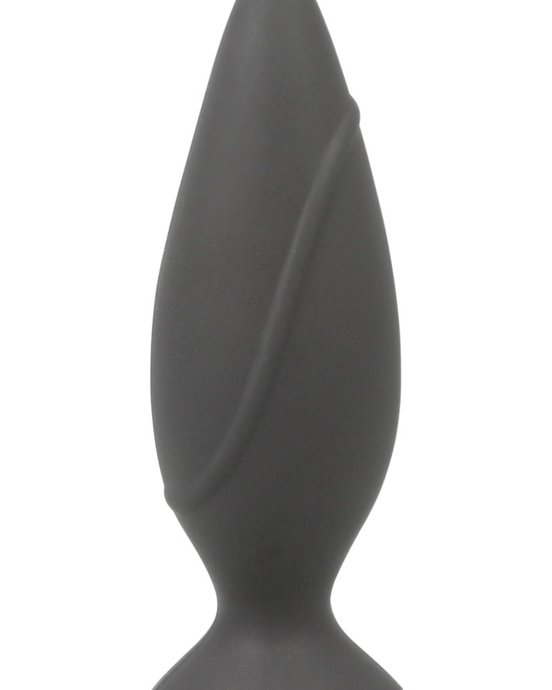 Corked Silicone Anal Plug Waterproof Small Charcoal