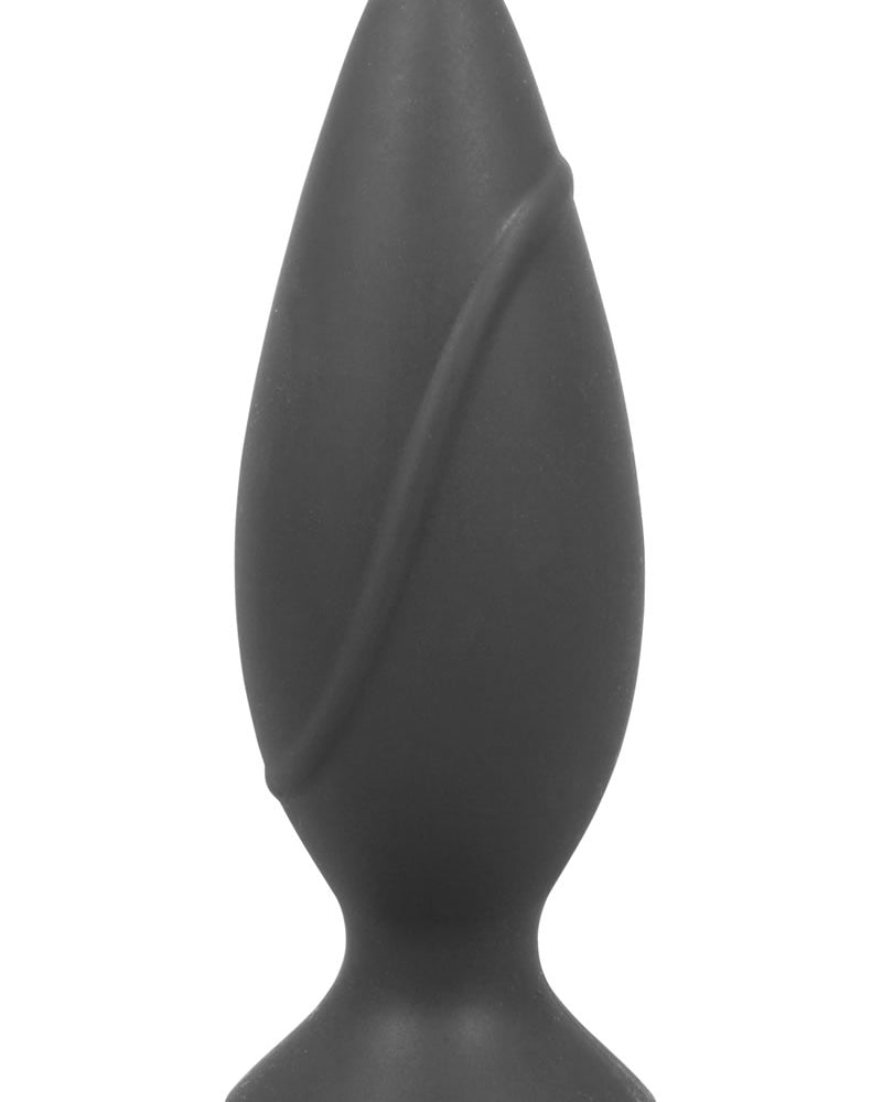Corked Silicone Anal Plug Waterproof Medium Charcoal
