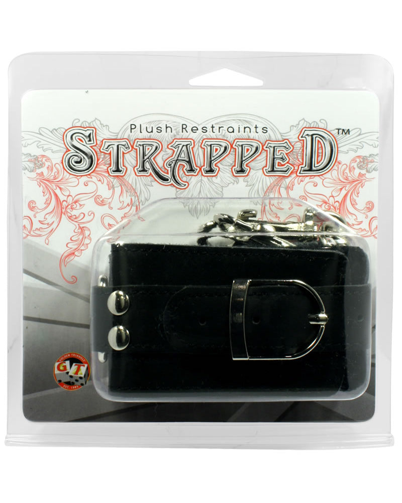 Strapped Plush Restraints Black