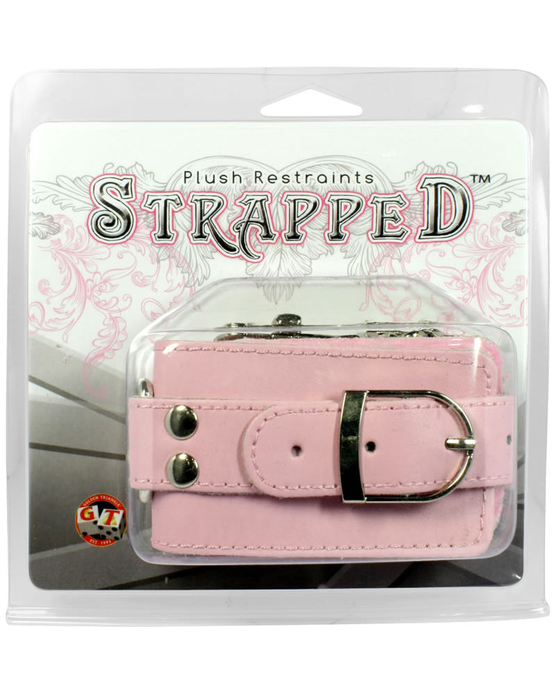 Strapped Plush Restraints Pink