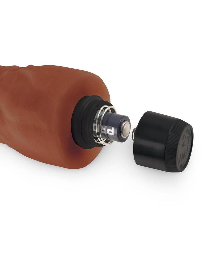 Real Feel Lifelike Toyz Número 13 Vibrador realista Impermeable Marrón 8.5 Pulgadas