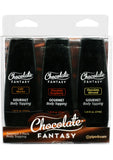 Chocolate Fantasy Body Toppings Mini Bottles 1.25 Ounce 3 Each Per Pack