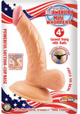 All American Mini Whopper 4 Inch With Balls - Flesh