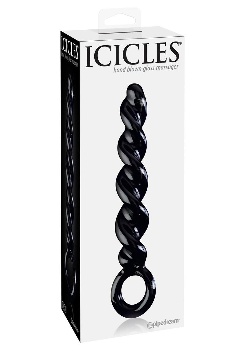 Icicles No 39 Wand Glass Black