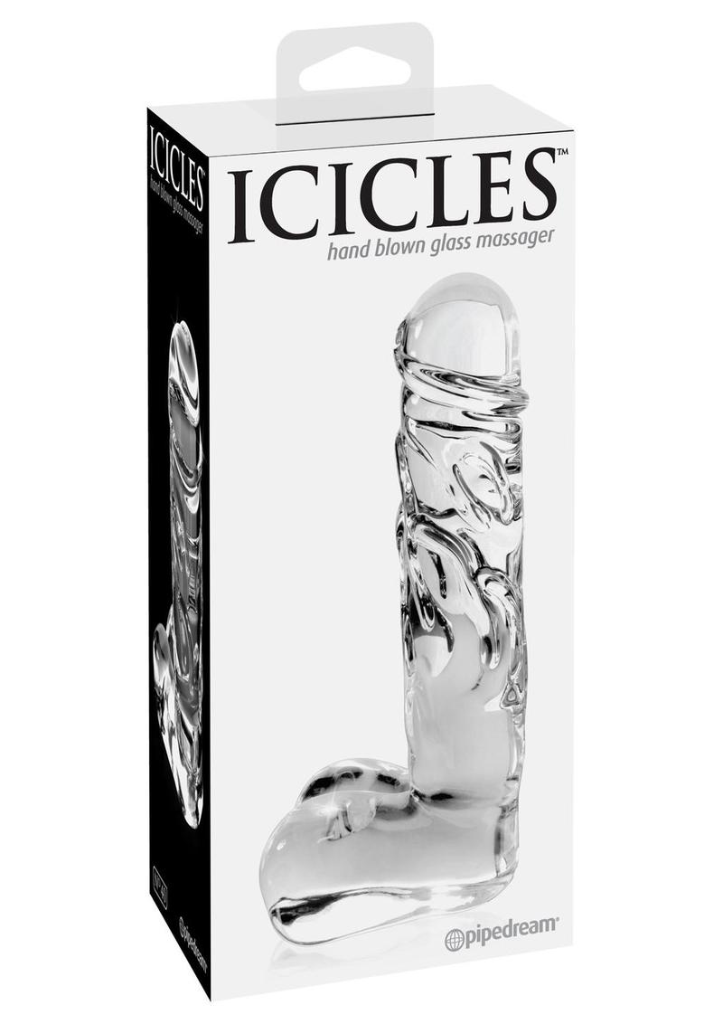 Icicles No 40 Dildo Glass Clear