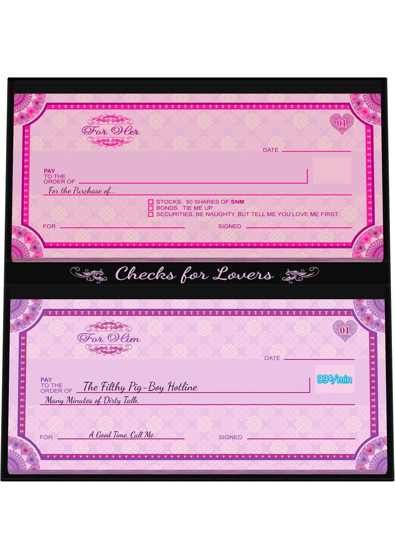 Juego de cheques para amantes