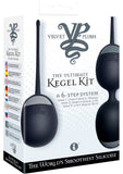 Velvet Plush The Ultimate Kegel Kit Silicone Balls Black