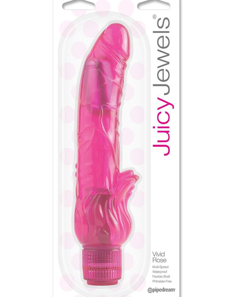 Juicy Jewels Vivid Rose Vibrator Waterproof Red