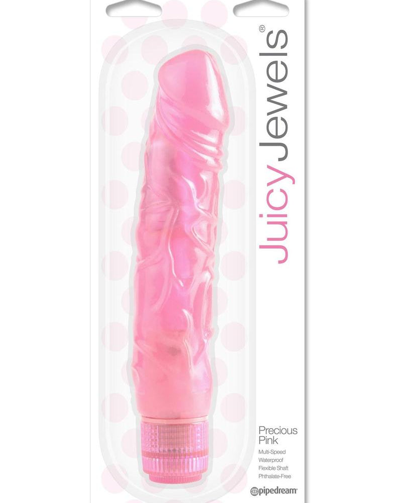 Juicy Jewels Precious Pink Vibrator Waterproof Pink