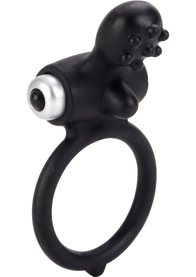 Body And Soul Inspiration Silicone Cockring Waterproof Black 1.5 Inch Diameter