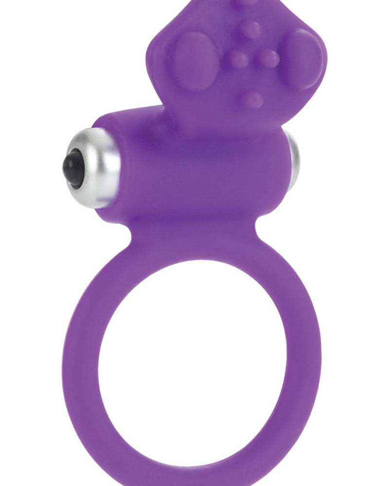 Body And Soul Affection Silicone Cockring Waterproof Purple 1.5 Inch Diameter