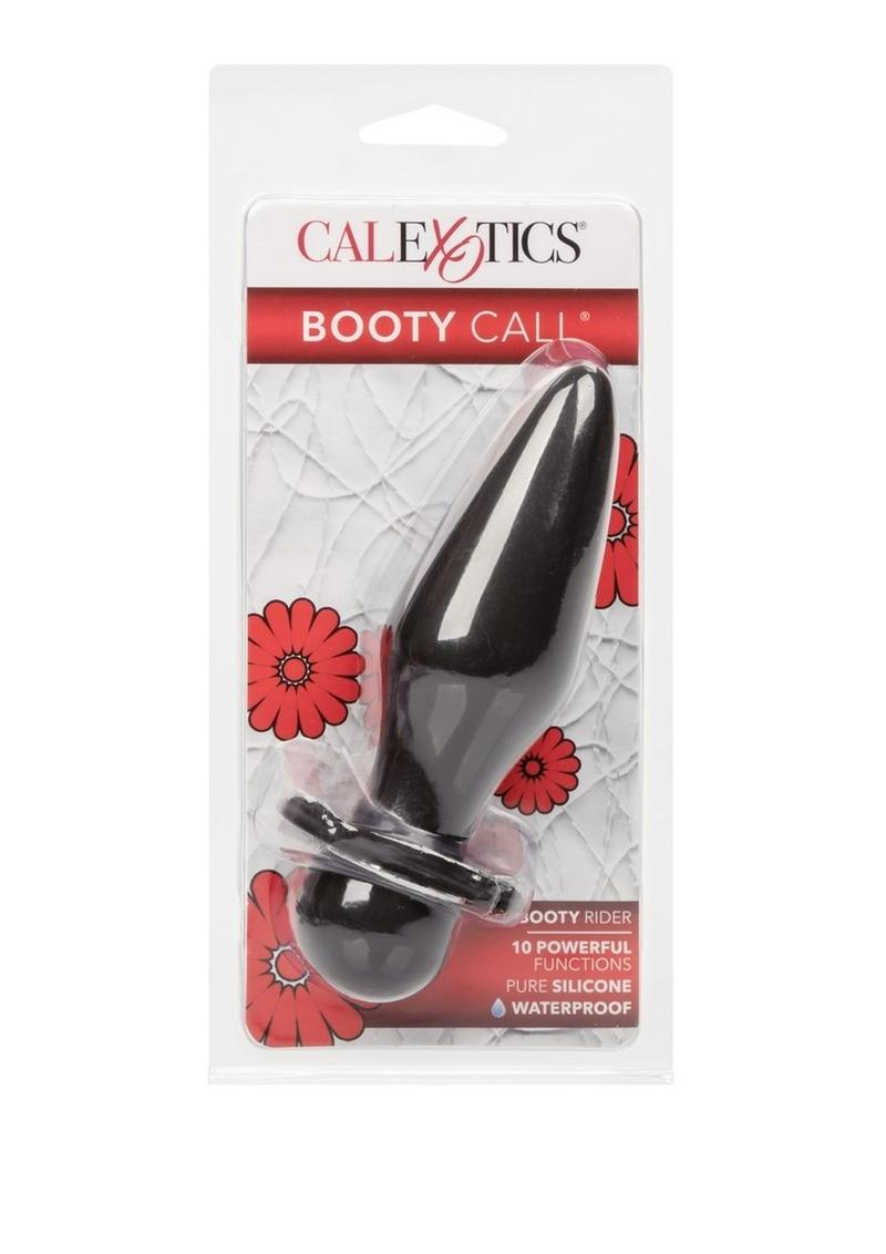 Booty Call Booty Rider Vibrating Silicone Anal Probe Waterproof Black