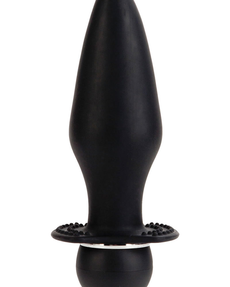 Booty Call Booty Rider Vibrating Silicone Anal Probe Waterproof Black