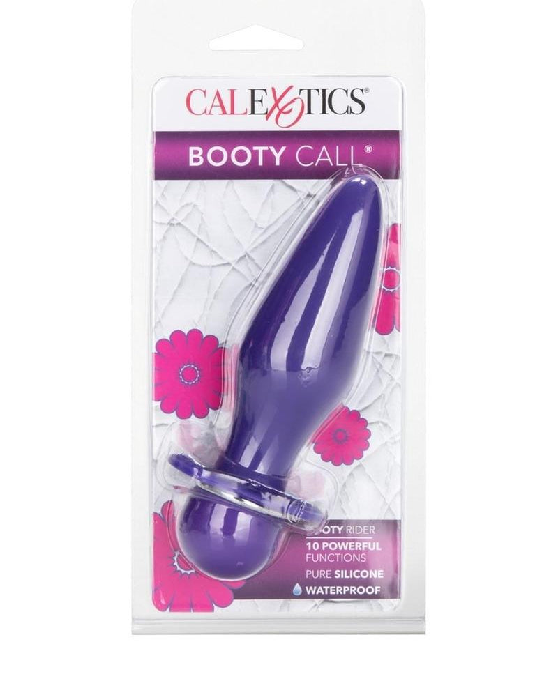 Booty Call Booty Rider Vibrating Silicone Anal Probe Waterproof Purple