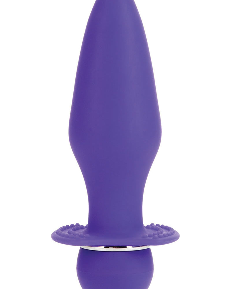 Booty Call Booty Rider Vibrating Silicone Anal Probe Waterproof Purple