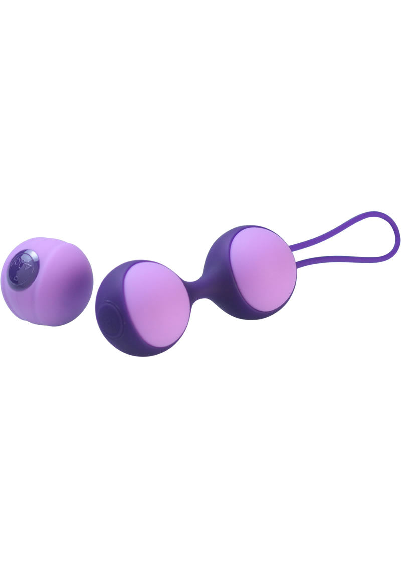 Juego de bolas dobles de Kegel Key Stella II de silicona color morado