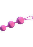 Juego de bolas de Kegel graduadas Key Stella III de silicona color rosa