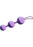 Juego de bolas de Kegel graduadas Key Stella III de silicona color morado