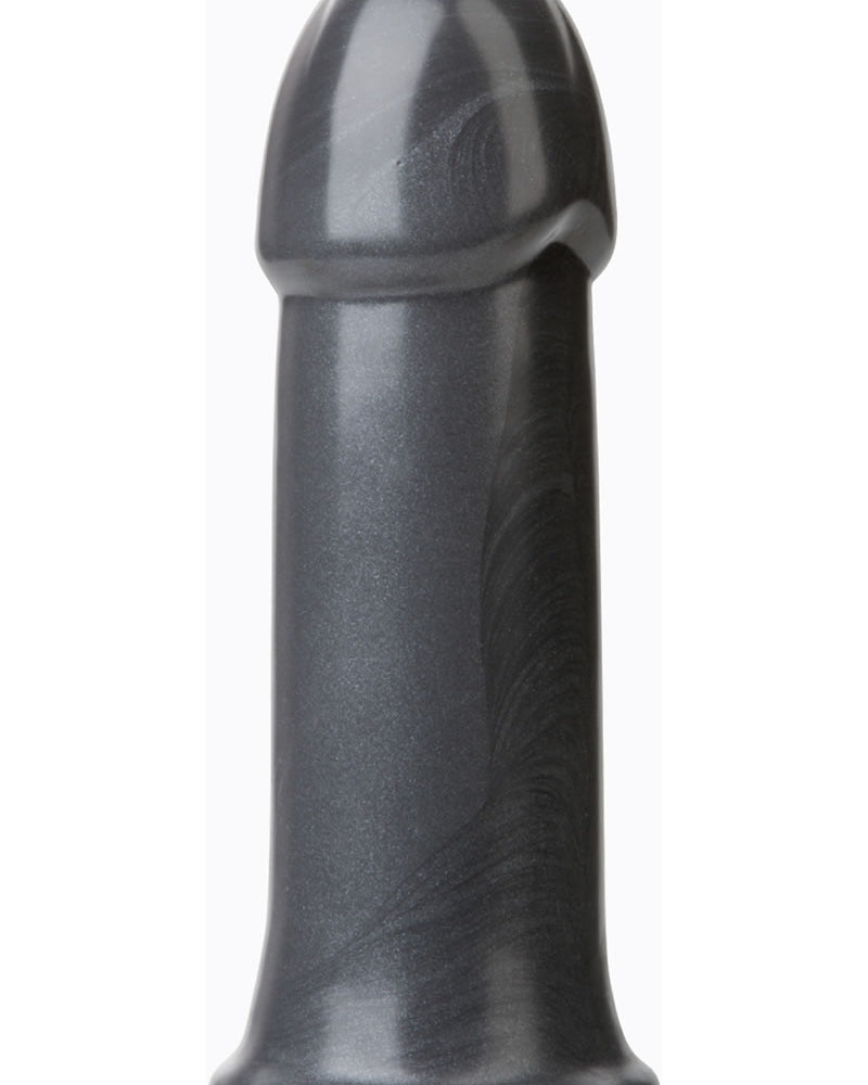 Consolador Torpedo B-7 de American Bombshell, color gris, 8,8 pulgadas de largo y 6,6 pulgadas de circunferencia