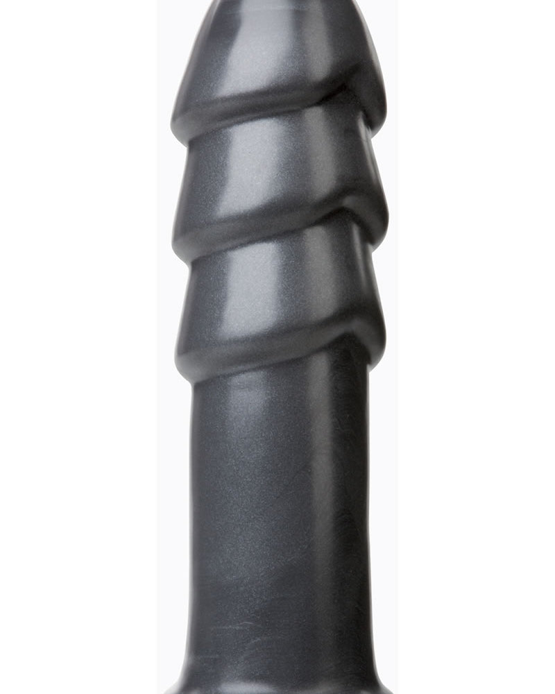 Consolador American Bombshell B-10 Warhead gris de 25 cm de largo y 21 cm de circunferencia