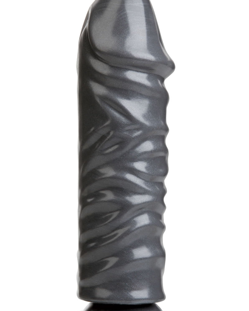Consolador Bunker Buster de American Bombshell, color gris, 10,7 pulgadas de largo y 9,75 pulgadas de circunferencia