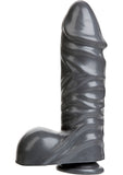 American Bombshell Ballistic Dildo Grey 10.8 Inch Long 10.03 Inch Girth