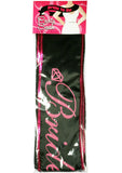 Faja ajustable para novia en color negro y rosa