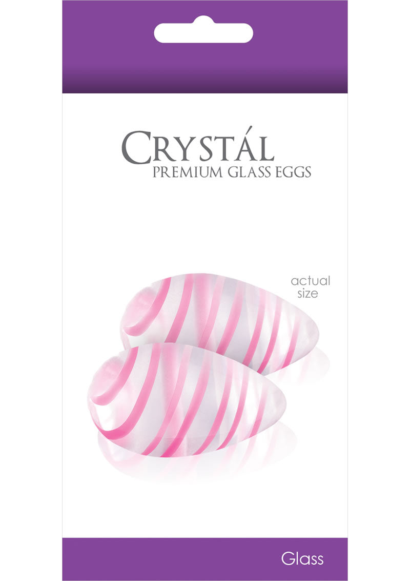 Crystal Premium Glass Eggs Clear 1.75 By 1 Inch