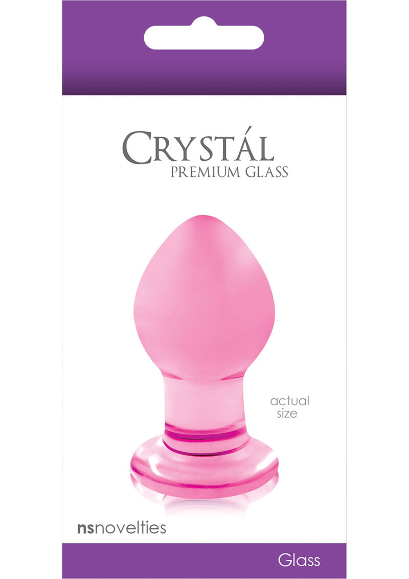 Tapón de cristal de primera calidad de color rosa de 3 pulgadas