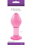 Tapón de cristal de primera calidad de color rosa de 4 pulgadas
