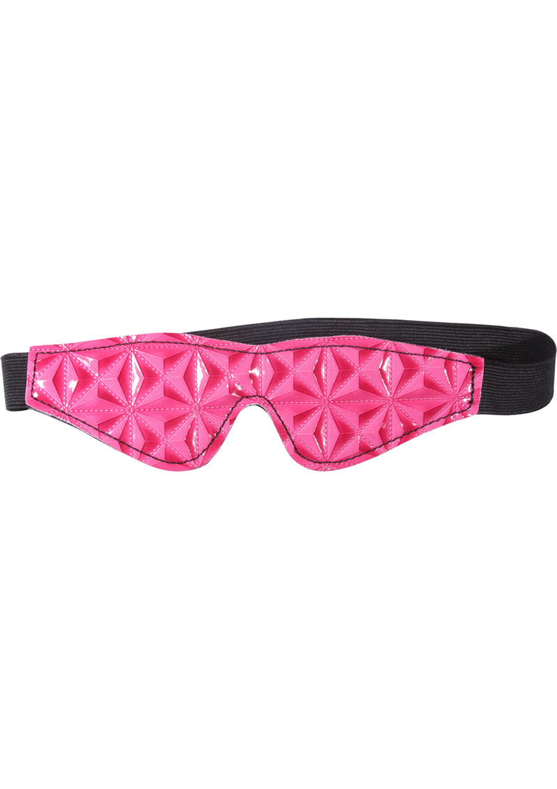 Sinful Vinyl Blindfold Pink