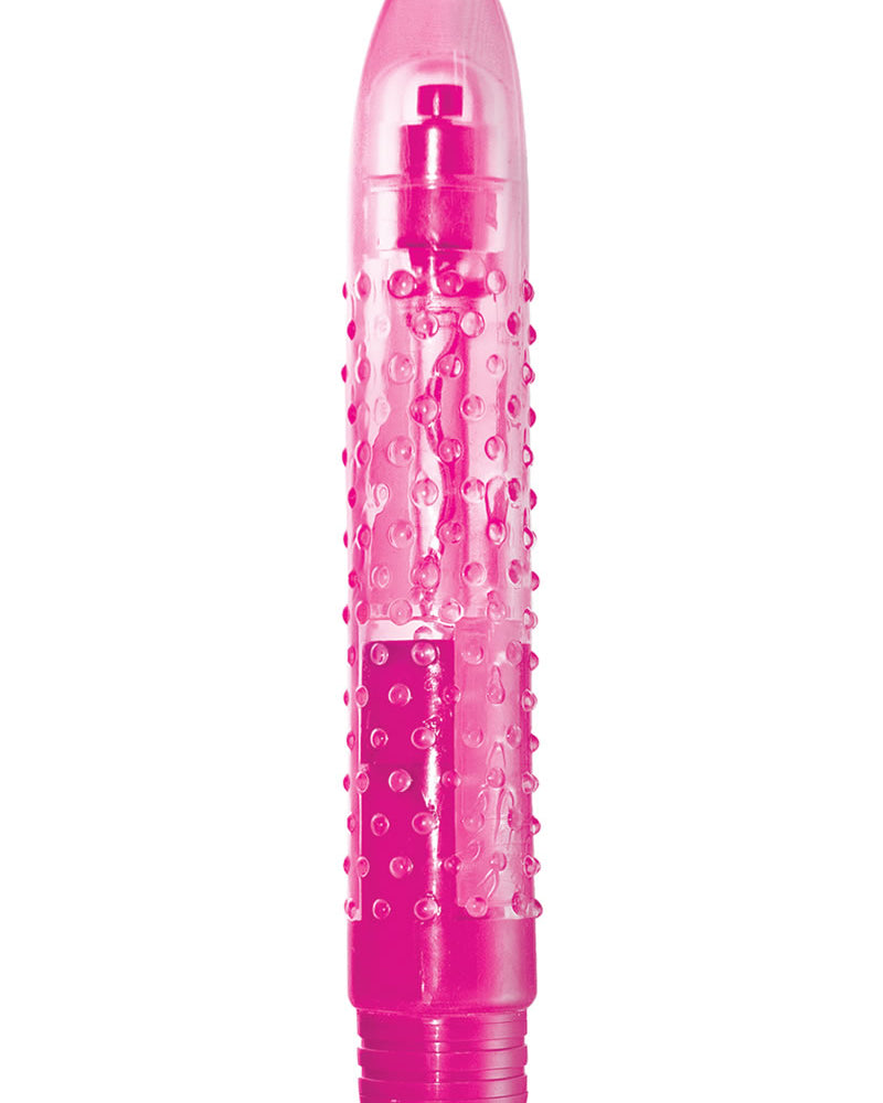 Vibrador de gelatina Ravish Jelly de gel orgásmico iluminador, resistente al agua, color rosa, 6,5 pulgadas