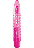 Light Up Orgasmic Gels Ravish Jelly Vibrator Waterproof Pink 6.5 Inch