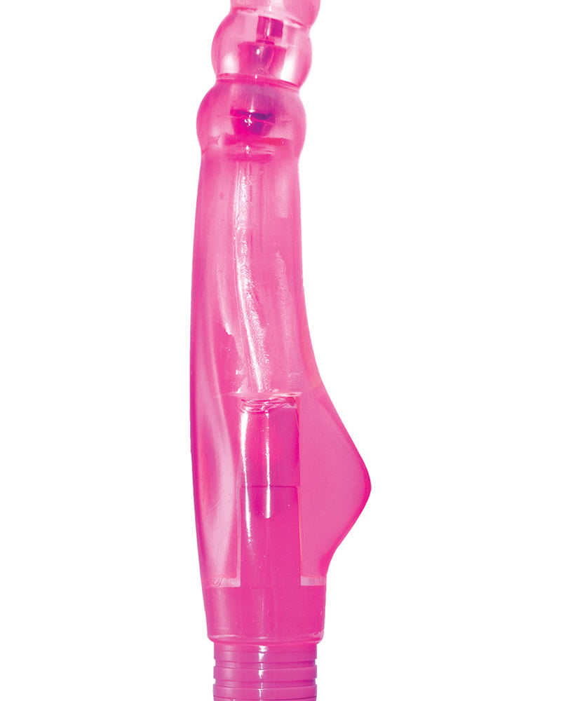 Vibrador de gelatina sensual Light Up Orgasmic Gels resistente al agua de 7 pulgadas de color rosa