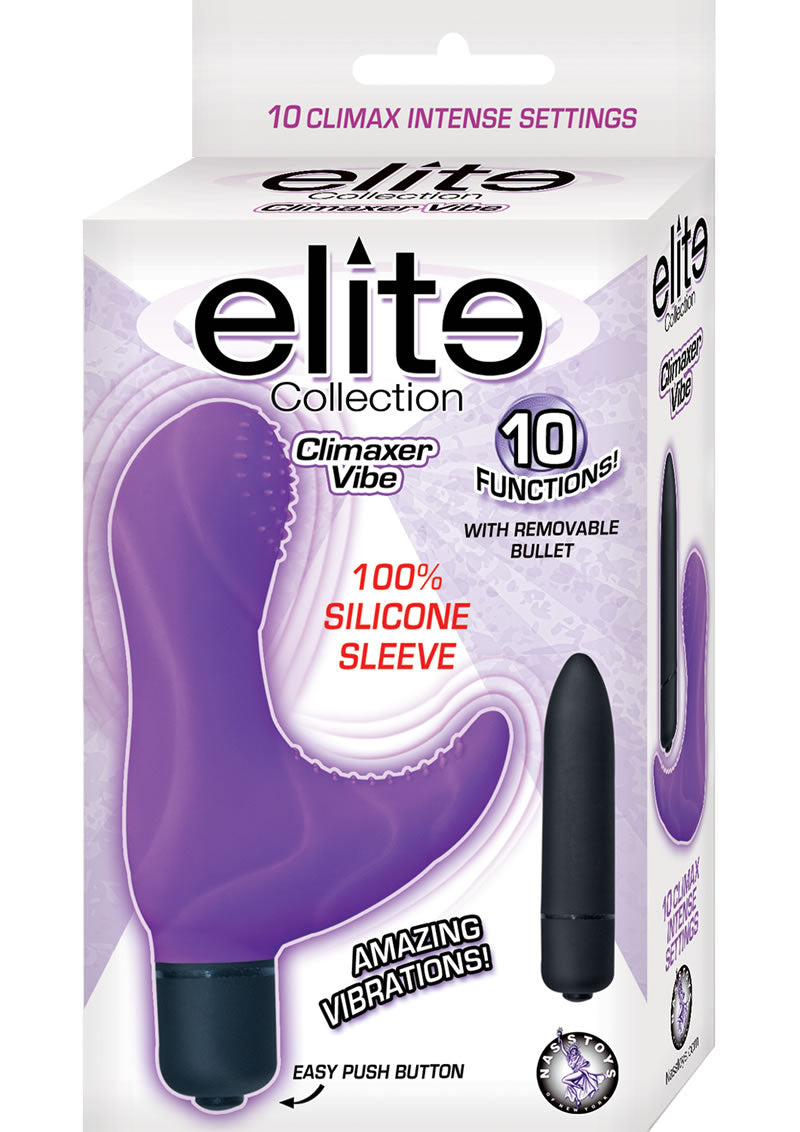 Elite Collection Silicone Climaxer Vibe Purple 3.5 Inch