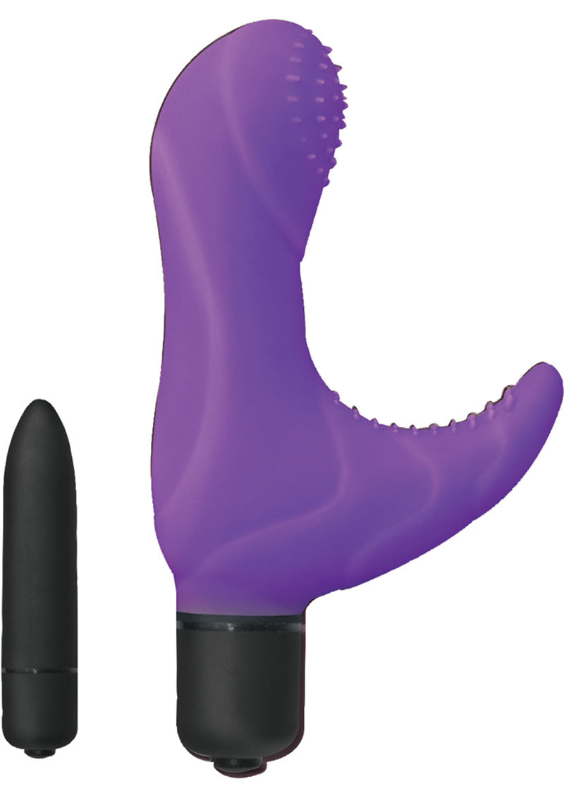 Elite Collection Silicone Climaxer Vibe Purple 3.5 Inch