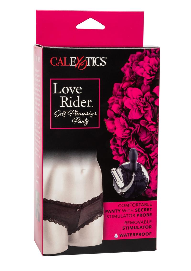 Braguita vibradora impermeable Love Rider Self Pleasurizer negra