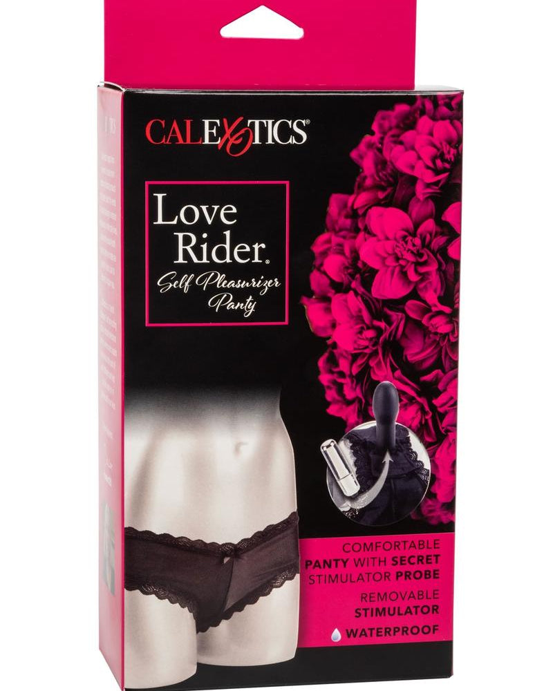Love Rider Self Pleasurizer Waterproof Vibrating Panty Black