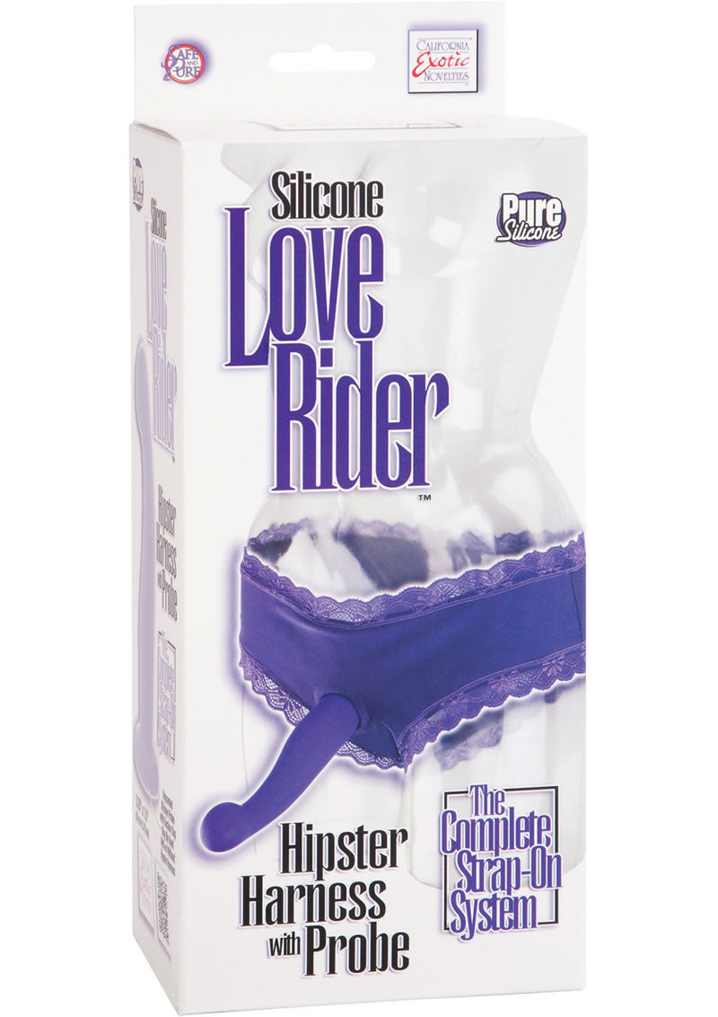 Silicone Love Rider Hip Harness With Probe