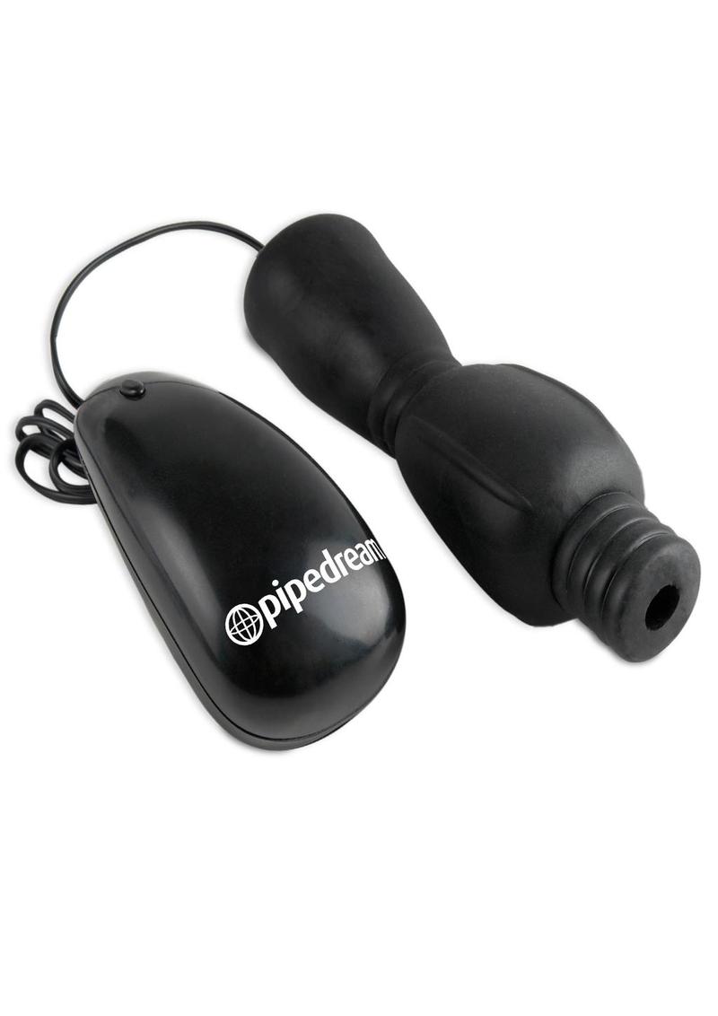 Fetish Fantasy Series Vibrating Head Teazer Wired Remote Control Black