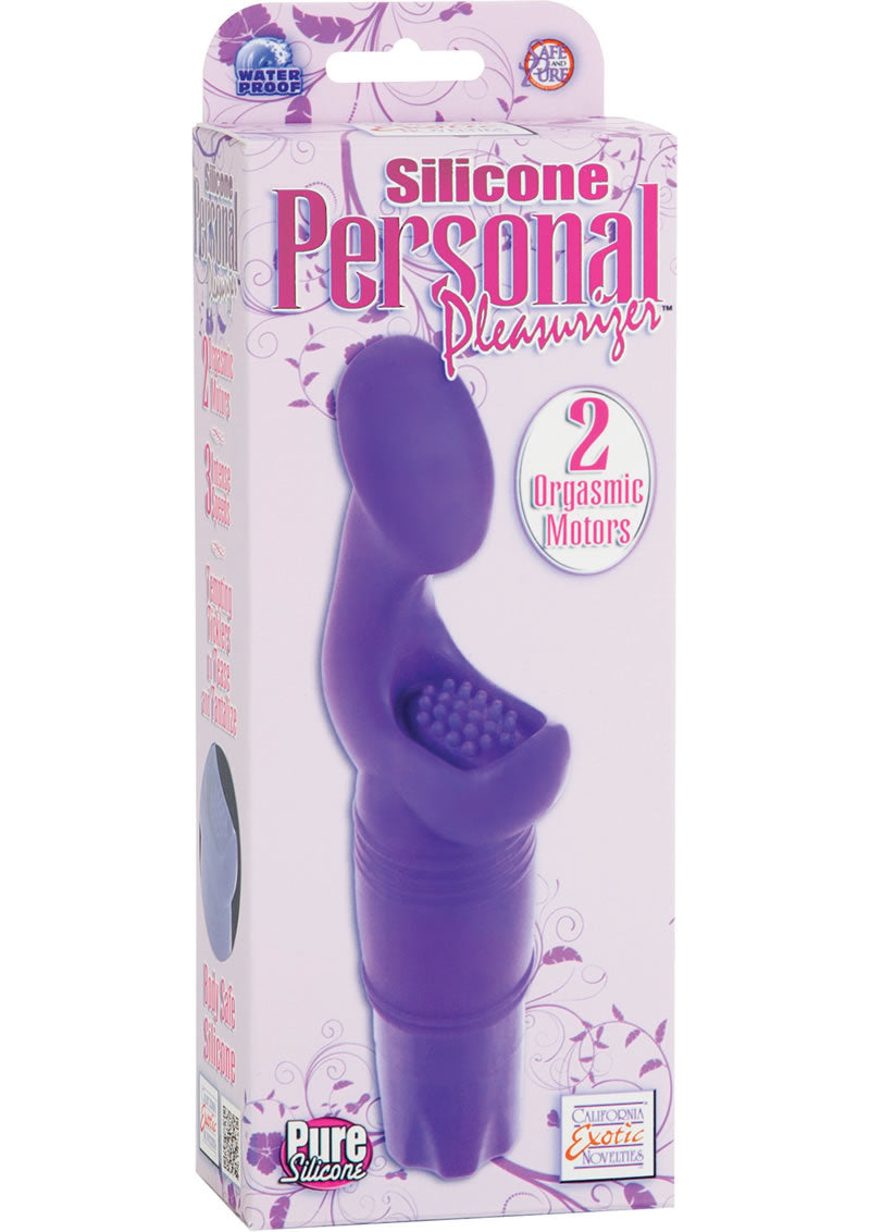 Silicone Personal Pleasurizer Dual Motor Vibe Waterproof Purple