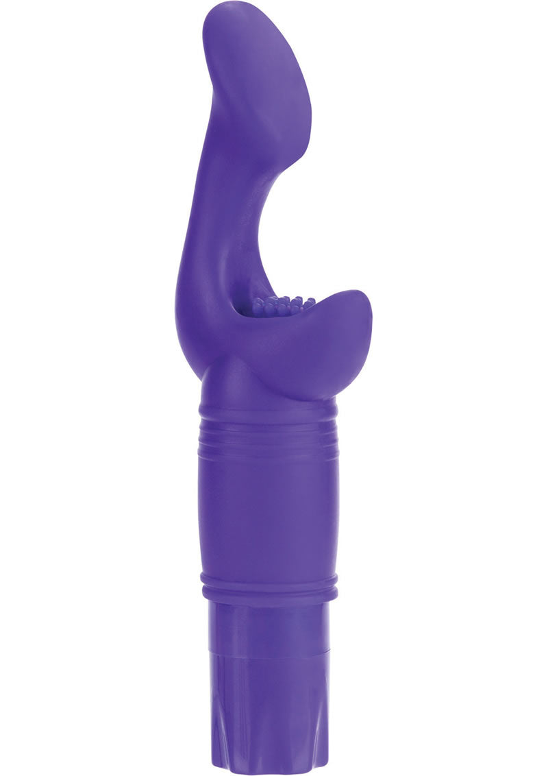 Silicone Personal Pleasurizer Dual Motor Vibe Waterproof Purple