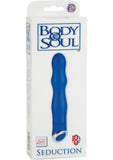 Masajeador Body and Soul Seduction Acabado Satinado Azul