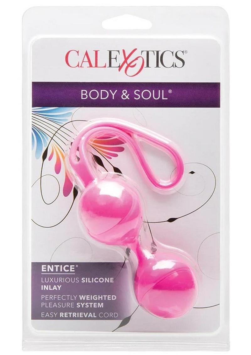 Bolas Kegel de silicona Body and Soul Entice de color rosa