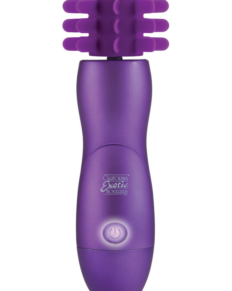Masajeador giratorio de silicona Body and Soul Captivation de 7,5 pulgadas, color morado
