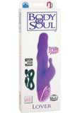 Vibrador de silicona Body and Soul Triple Motor Lover resistente al agua morado