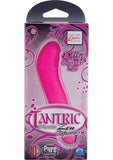 Masajeador tántrico Zen de 10 funciones, vibrador de silicona, resistente al agua, color rosa, 3,25 pulgadas