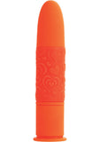 Posh 10 Function Pocket Teaser Silicone Vibrator Waterproof Orange 3.75 Inch