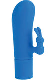 Posh 10 Function Pocket Pleaser Silicone Vibrator Waterproof Blue 4 Inch
