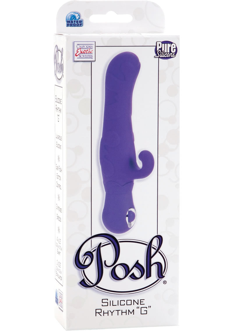 Posh Silicone Rhythm G Vibrator Waterproof Purple
